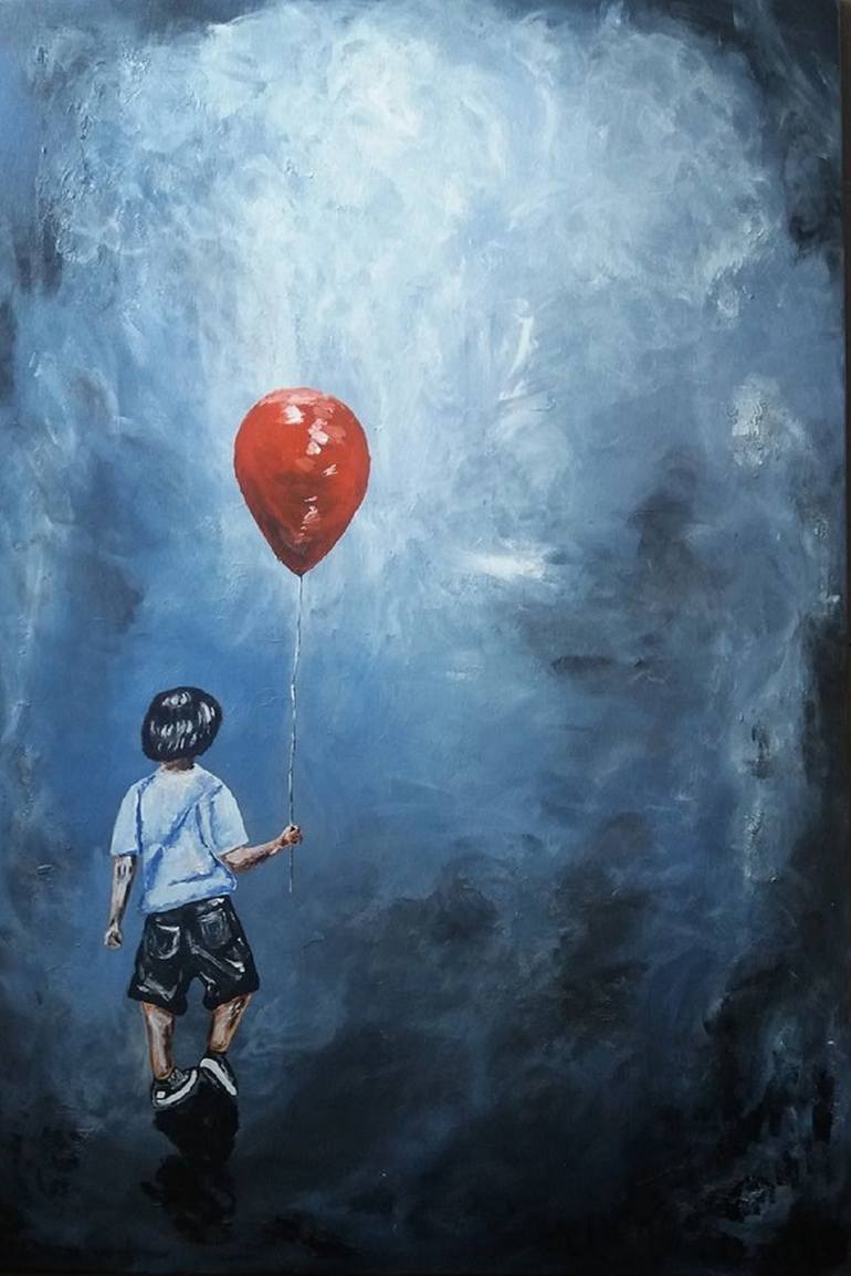 Little lost boy Painting by Maria Cunha | Saatchi Art