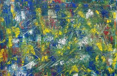 Original Abstract Expressionism Abstract Painting by Maria Cunha
