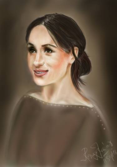 Portrait of Meghan Markle – the British Royal from America thumb