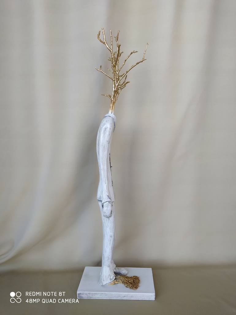 Original Abstract Expressionism Portrait Sculpture by melor verulidze