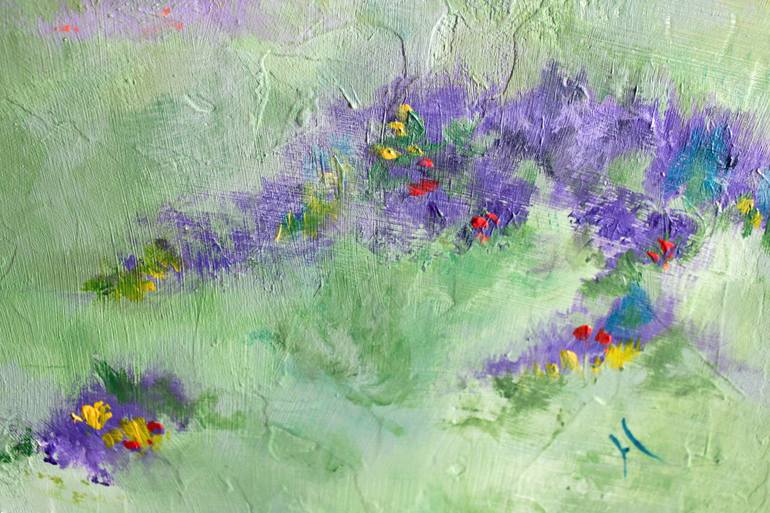 Original Impressionism Nature Painting by Helga Dieckmann