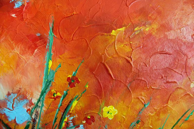 Original Expressionism Nature Painting by Helga Dieckmann