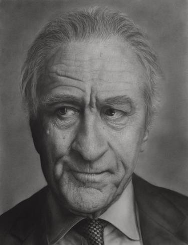 Print of Photorealism Portrait Drawings by Simon Knight