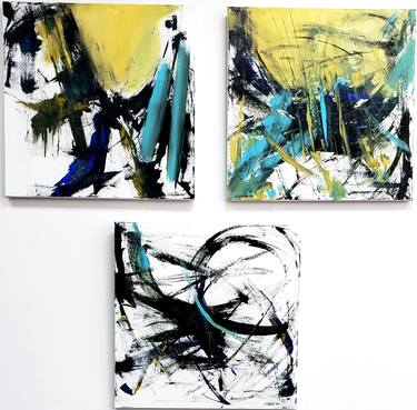 Original Fine Art Abstract Paintings by Kathleen Kolba