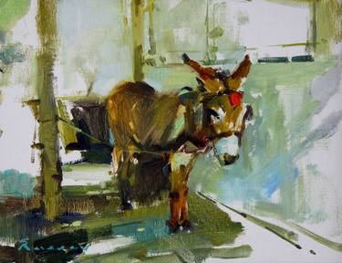 Original Fine Art Animal Painting by Ivan Russev