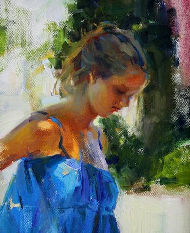 Original Fine Art People Painting by Ivan Russev