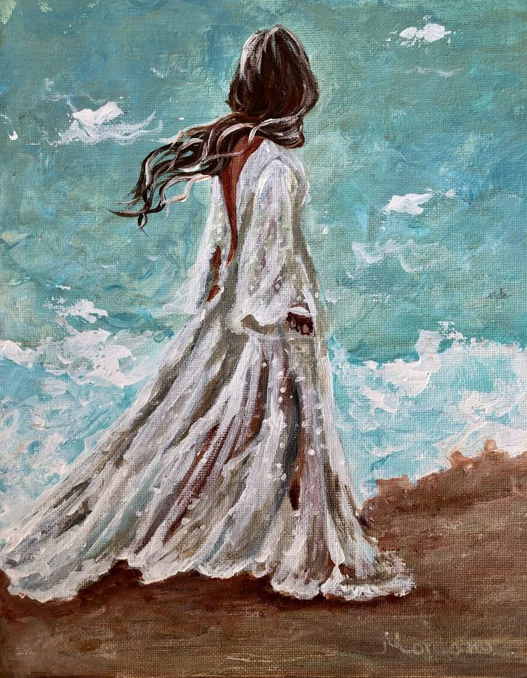 By The Sea Painting By Inna Montano Saatchi Art