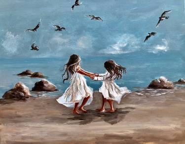 Original Expressionism Children Paintings by Inna Montano