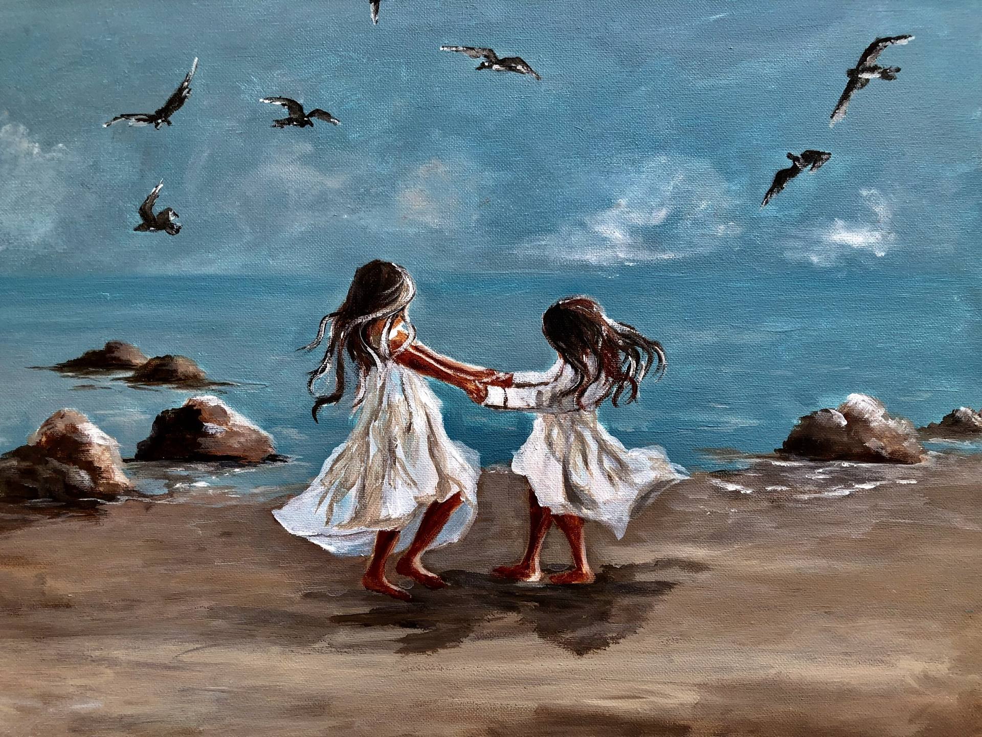 Dancing by the sea Painting by Inna Montano Saatchi Art