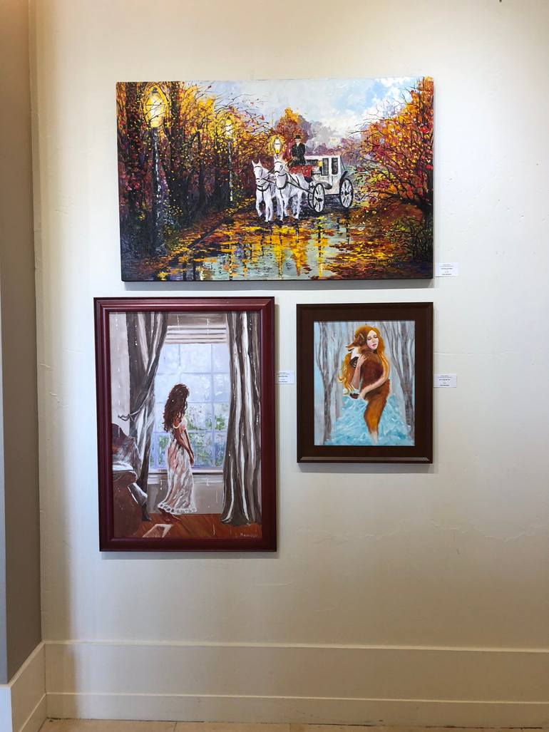 Original Abstract Expressionism Landscape Painting by Inna Montano