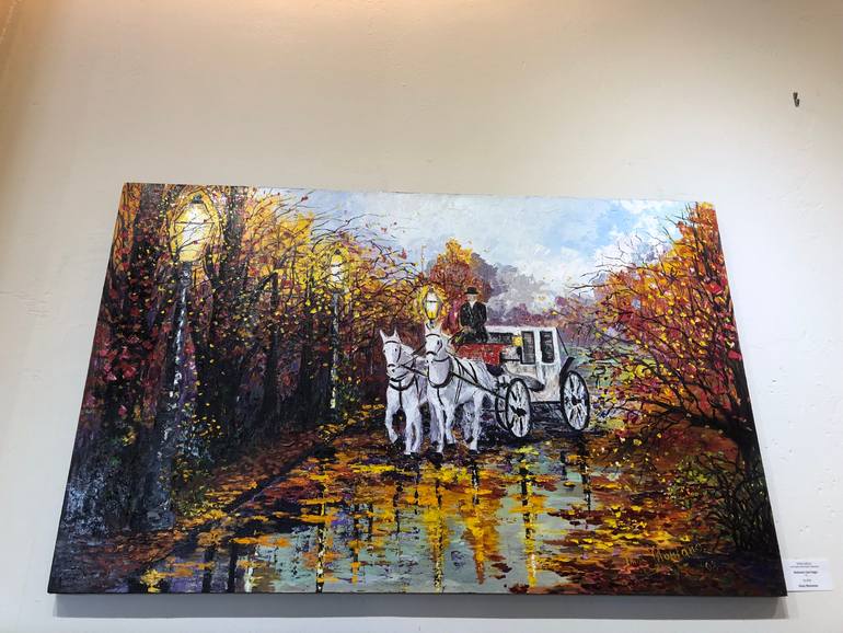 Original Abstract Expressionism Landscape Painting by Inna Montano