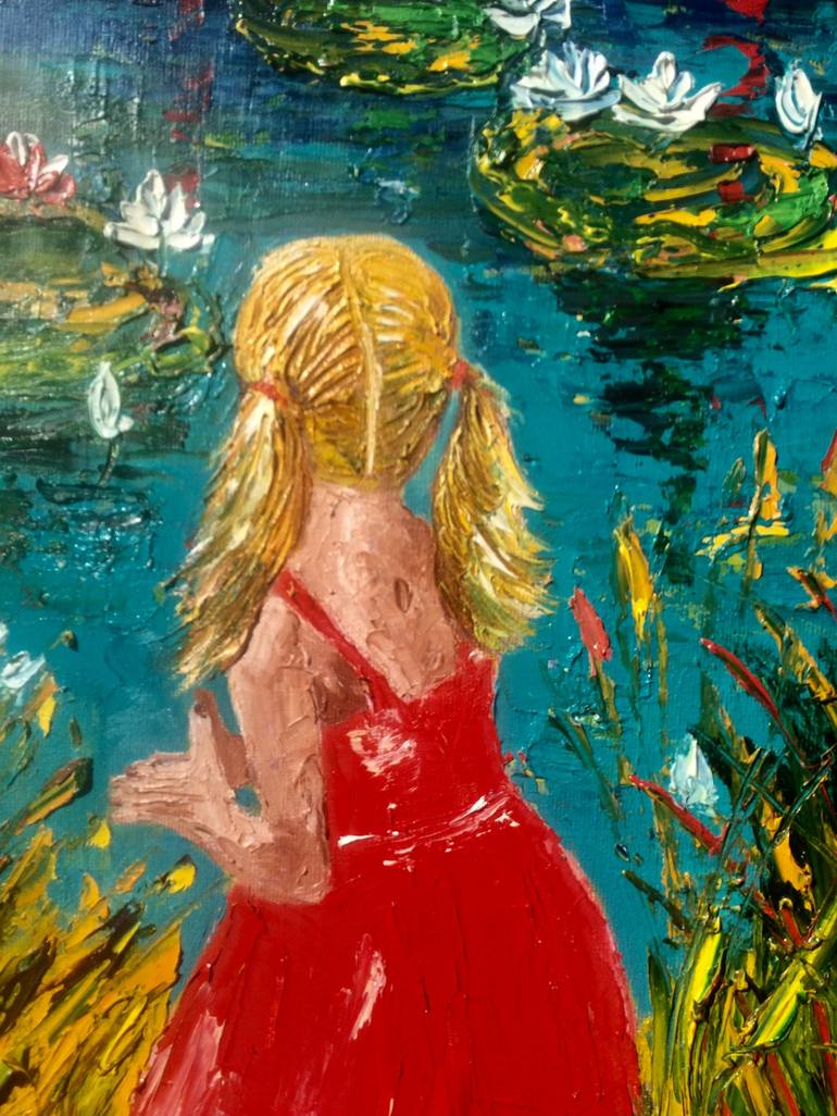 Original Expressionism Children Painting by Inna Montano