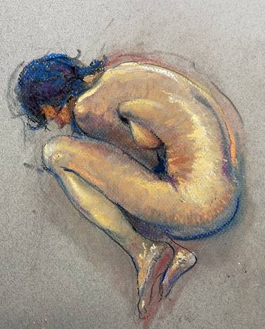 Original Expressionism Nude Drawings by chris kunze