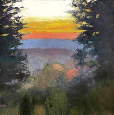 Original Abstract Expressionism Landscape Painting by Chris Kunze