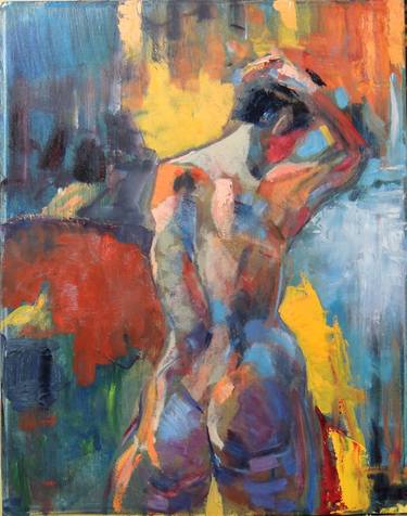 Original Abstract Expressionism Nude Paintings by chris kunze