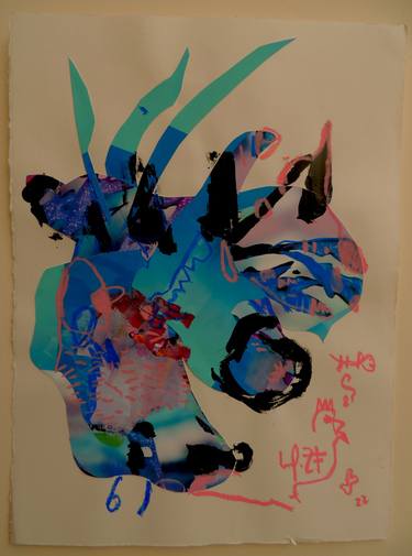 Print of Abstract Animal Drawings by Ismael Rodriguez