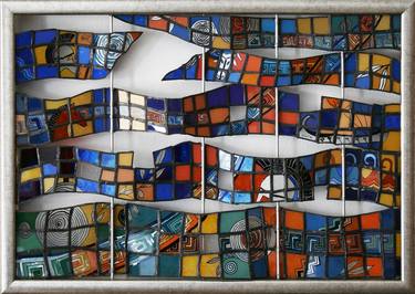 Print of Cubism Abstract Collage by Cecilia Gainaru