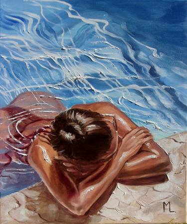 Original Beach Paintings by Monika Luniak