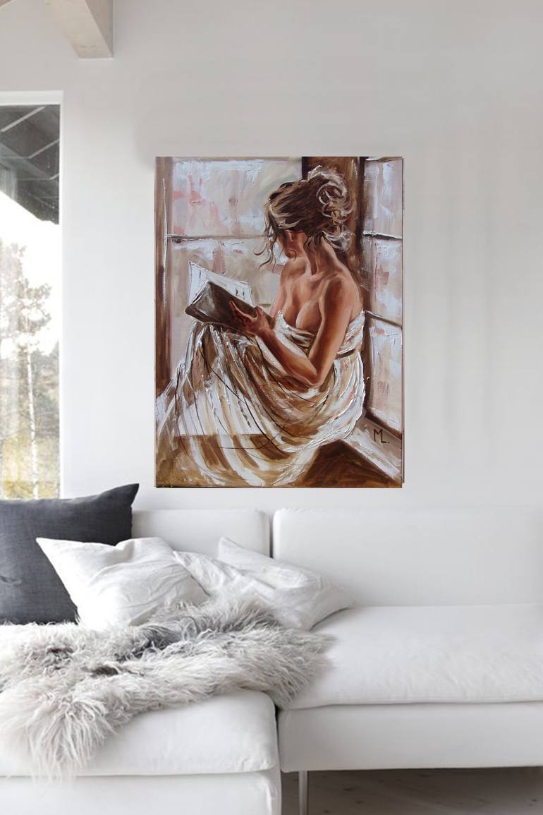 Original Contemporary People Painting by Monika Luniak