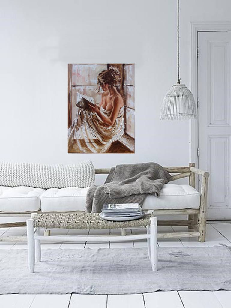 Original Contemporary People Painting by Monika Luniak
