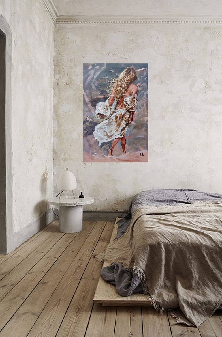 Original Contemporary Beach Painting by Monika Luniak