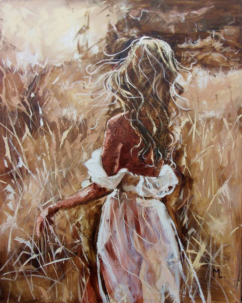 る〜か　ブラウン BACK TO THE NATURE Painting by Monika Luniak | Saatchi Art Japan