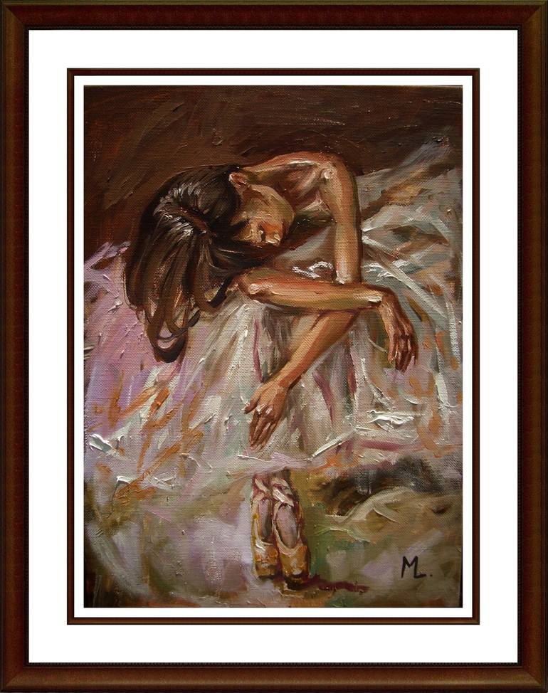 Original Figurative People Painting by Monika Luniak