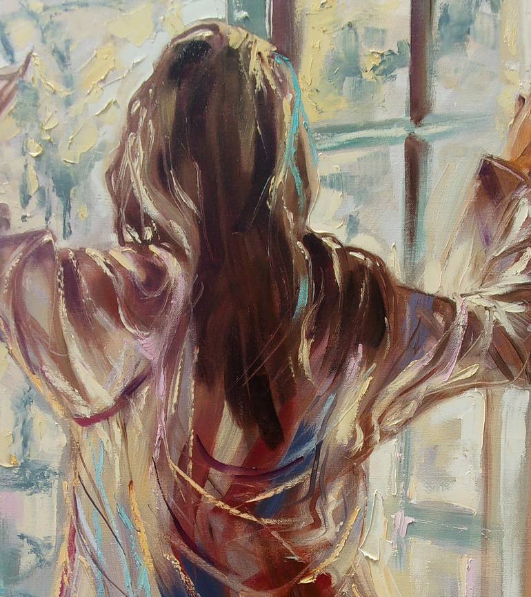 Original Figurative Nude Painting by Monika Luniak