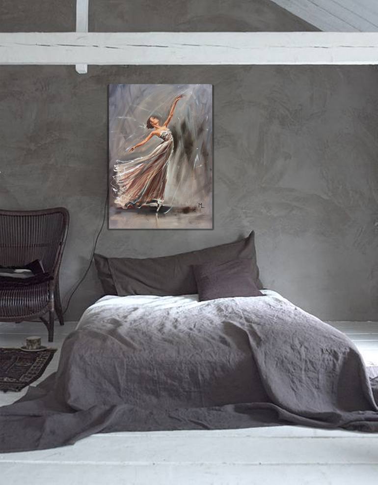 Original Figurative Women Painting by Monika Luniak