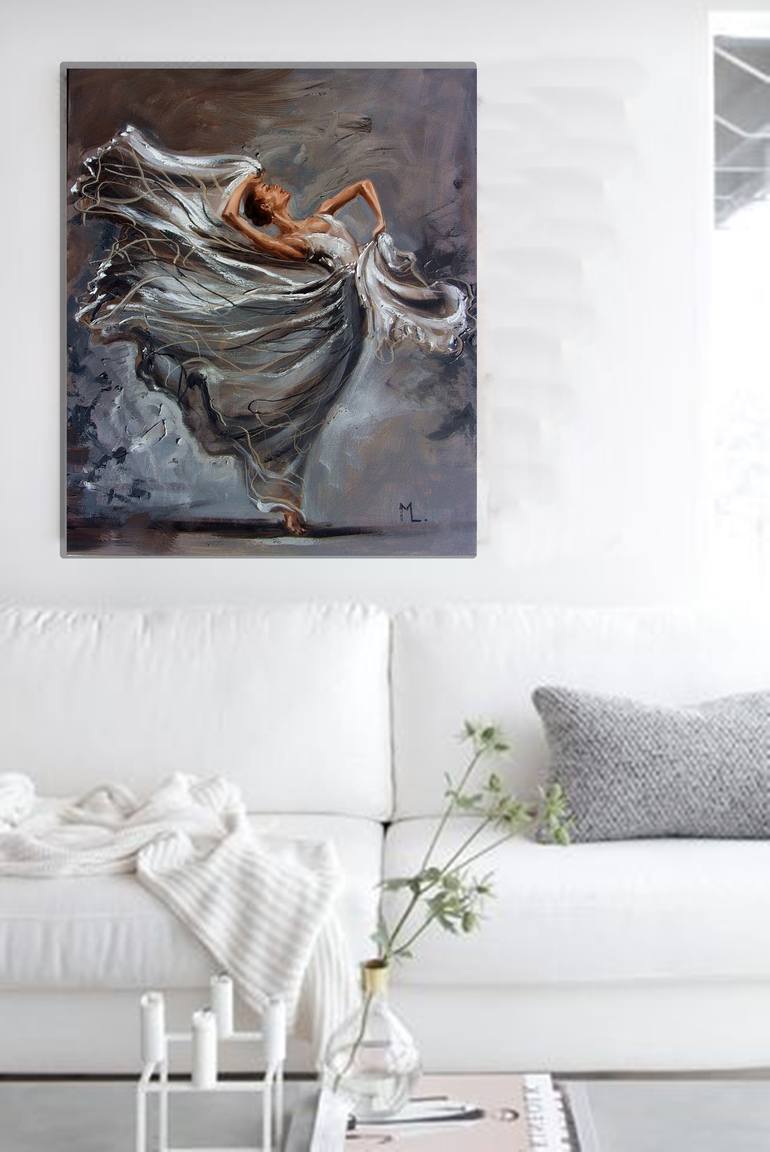 Original Figurative People Painting by Monika Luniak