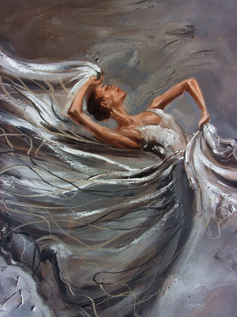 Original Figurative People Painting by Monika Luniak