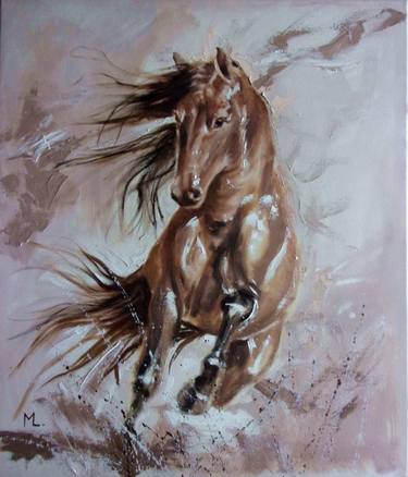 Print of Expressionism Horse Paintings by Monika Luniak