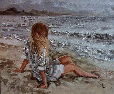 Print of Seascape Paintings by Monika Luniak