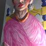 Frida Kahlo number 5 in my Famous artist series
She is made with quality plywood mesh wire paper clay air hardening clay acrylic paint and a protective coat. This piece comes with mounting hardware installed.