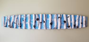 Blue Sky Birch trees thumb