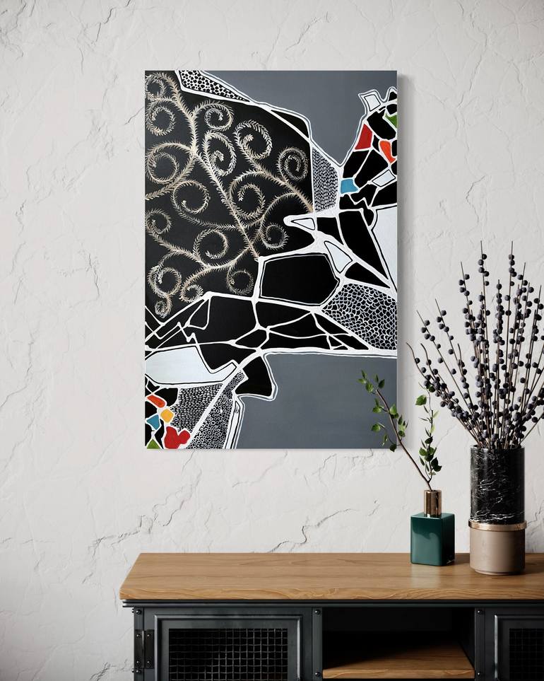 Original Abstract Expressionism Culture Painting by Aarti Bartake