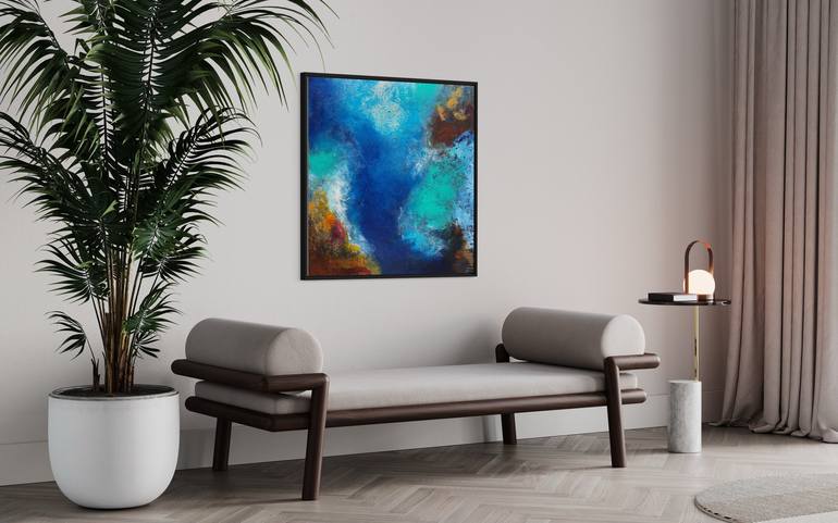 Original Abstract Expressionism Seascape Painting by Aarti Bartake