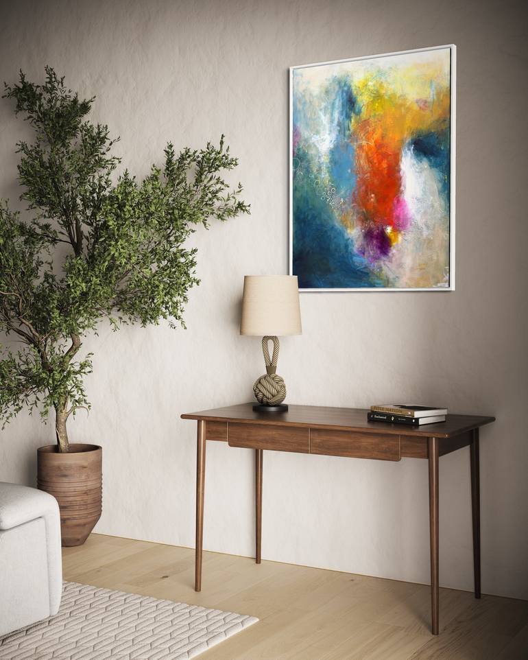 Original Abstract Expressionism Love Painting by Aarti Bartake