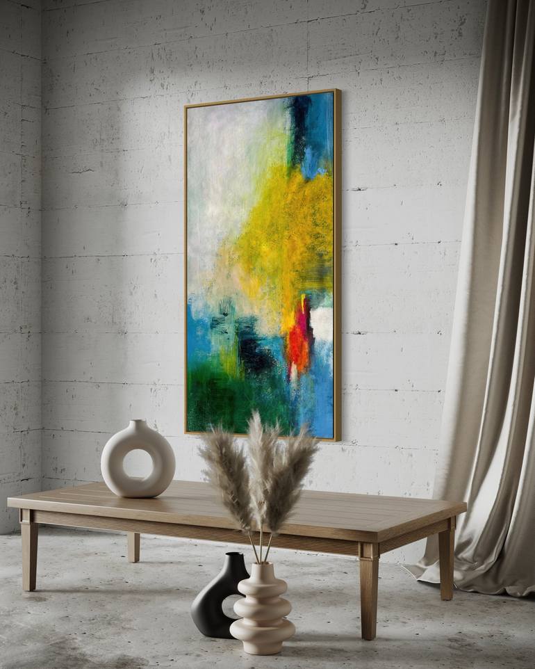 Original Abstract Expressionism Abstract Painting by Aarti Bartake