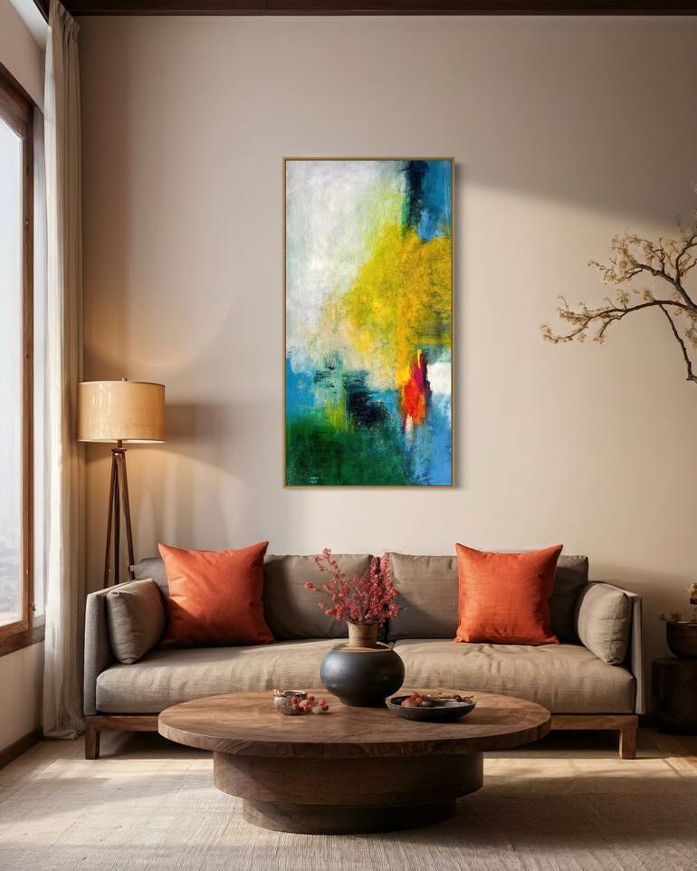 Original Abstract Expressionism Abstract Painting by Aarti Bartake