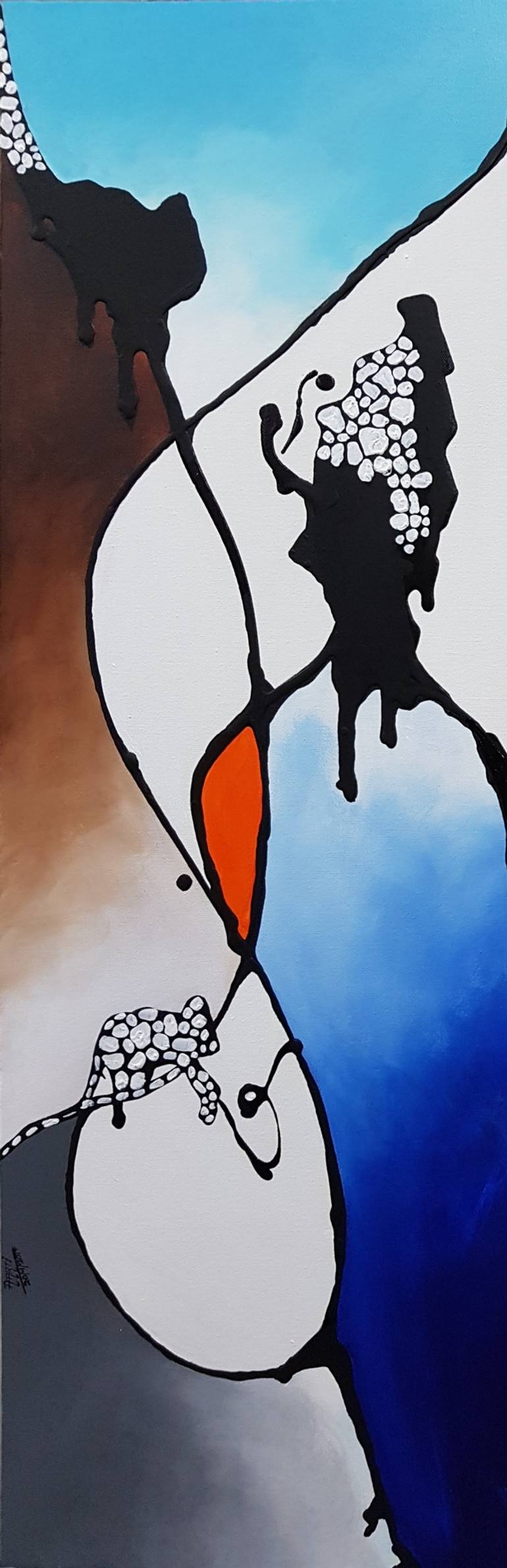 Original Abstract Painting by Aarti Bartake | Abstract Art on Canvas | Harlequin Bold and Beautiful - 2