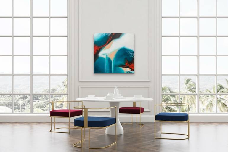 Original Art Deco Abstract Painting by Aarti Bartake