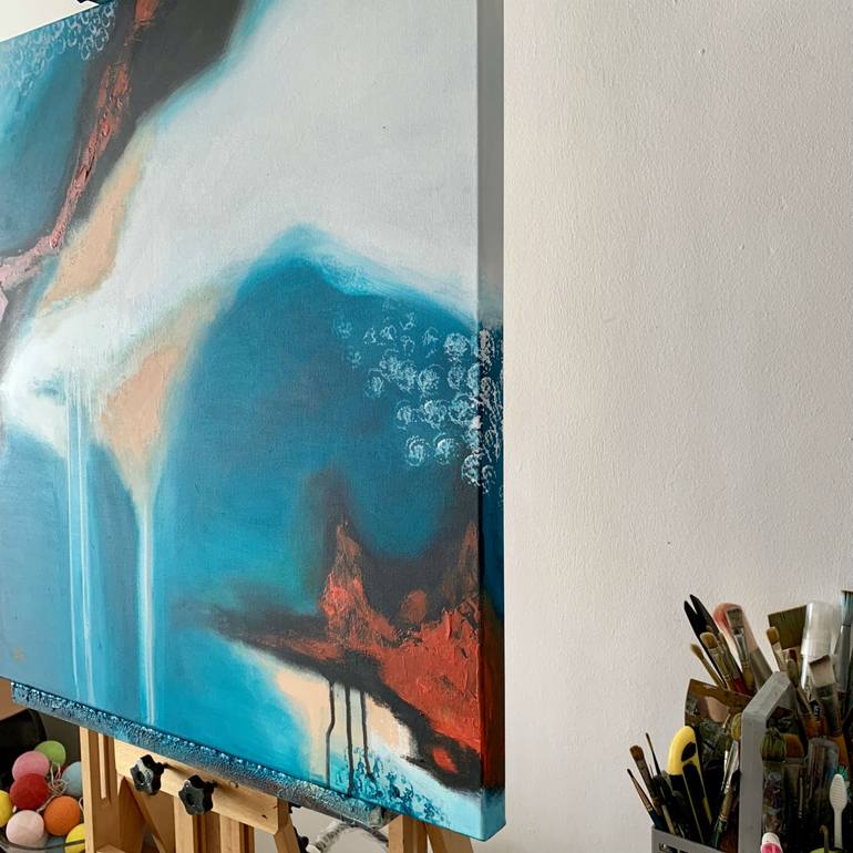 Original Art Deco Abstract Painting by Aarti Bartake