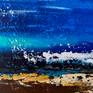 Abstract painting 'Secrets of the Sea 4' by Aarti Bartake, detail pic