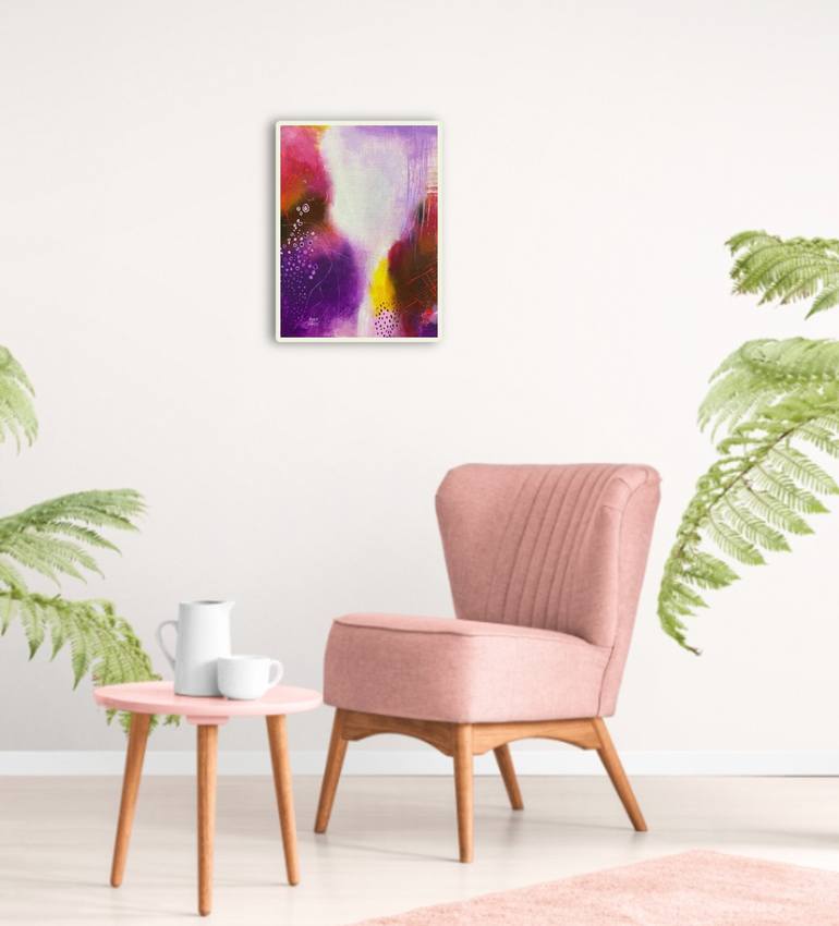 Original Abstract Floral Painting by Aarti Bartake