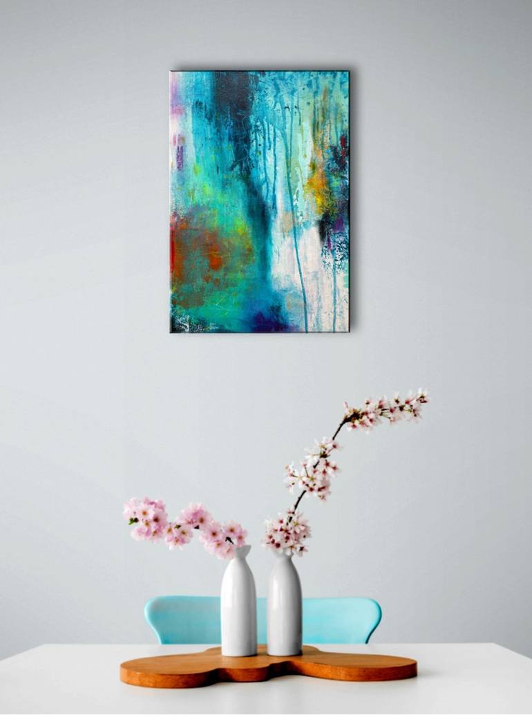 Original Abstract Expressionism Abstract Painting by Aarti Bartake