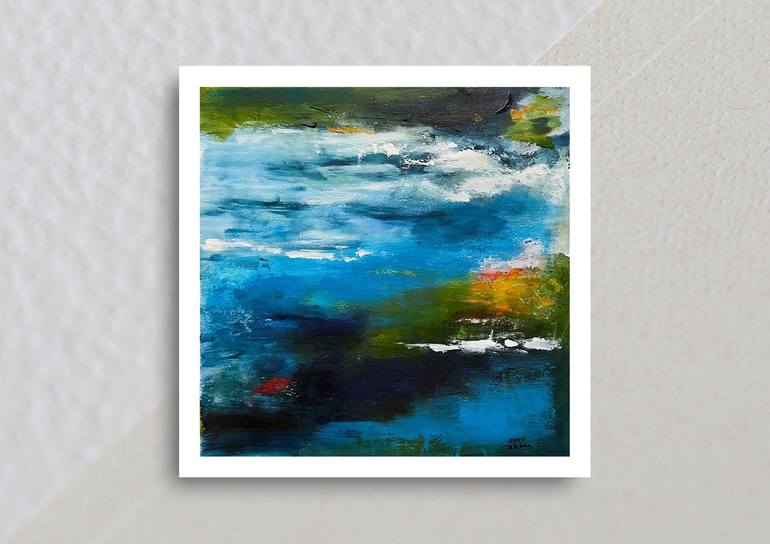 Original Abstract Seascape Painting by Aarti Bartake