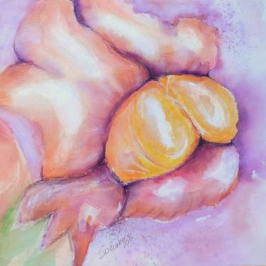 Original Art Deco Abstract Painting by Sabrina Saccoccini