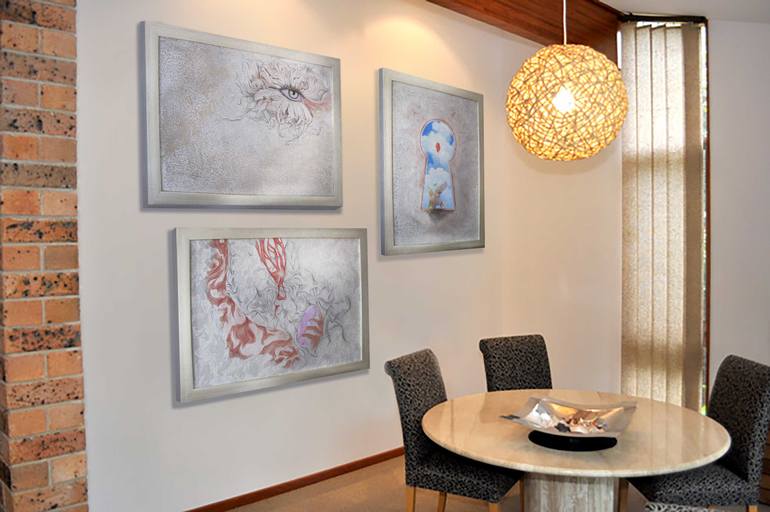 Original Abstract Geometric Painting by Oleksandr Serdiuk