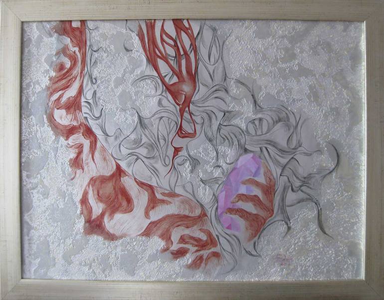 Original Abstract Geometric Painting by Oleksandr Serdiuk